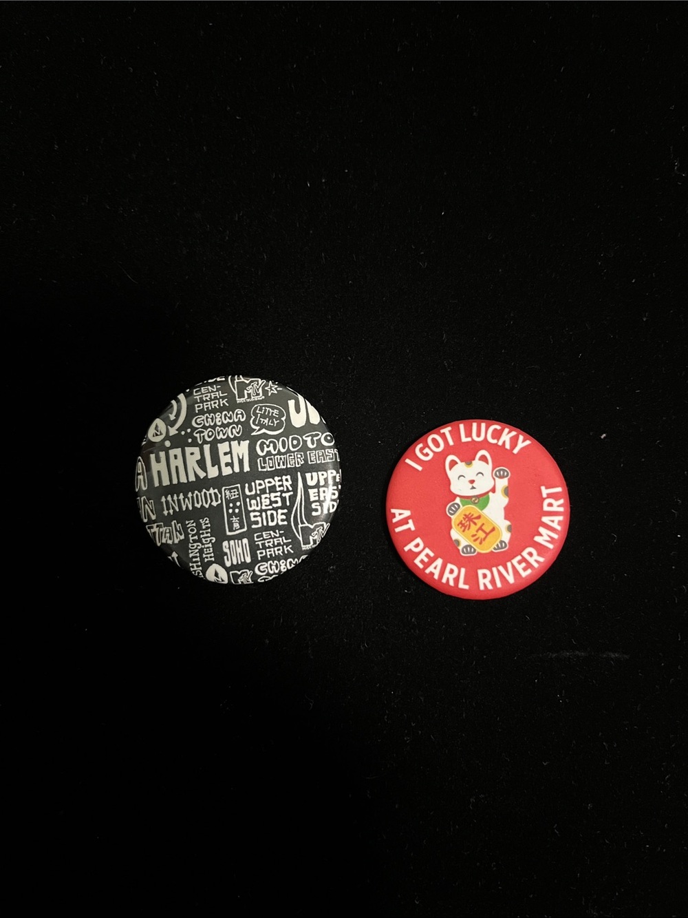 NYC Burroughs & Pearl River Mart Button Pins